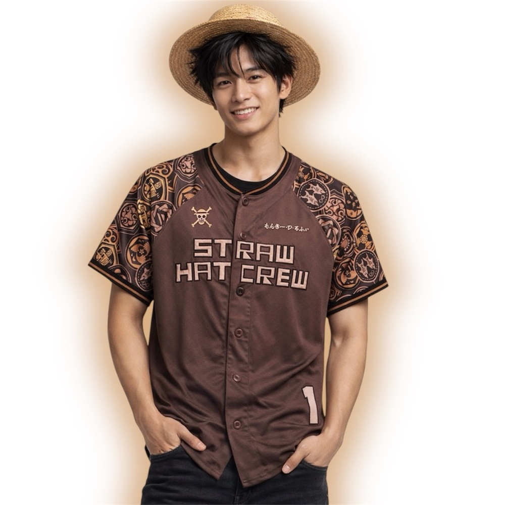 One Piece Straw Hat Crew Luffy Baseball Jersey